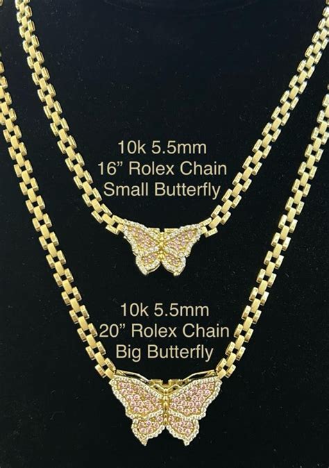 rolex pendant chain|10k rolex chain.